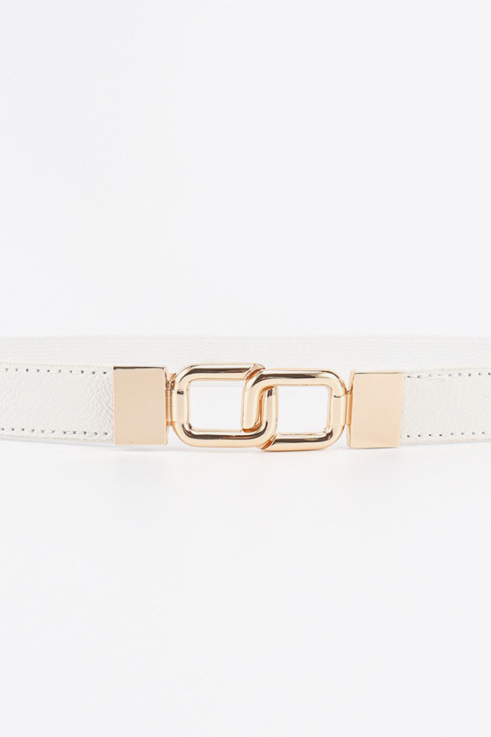 Geometric Double Buckle Elastic Belt - ClozArt