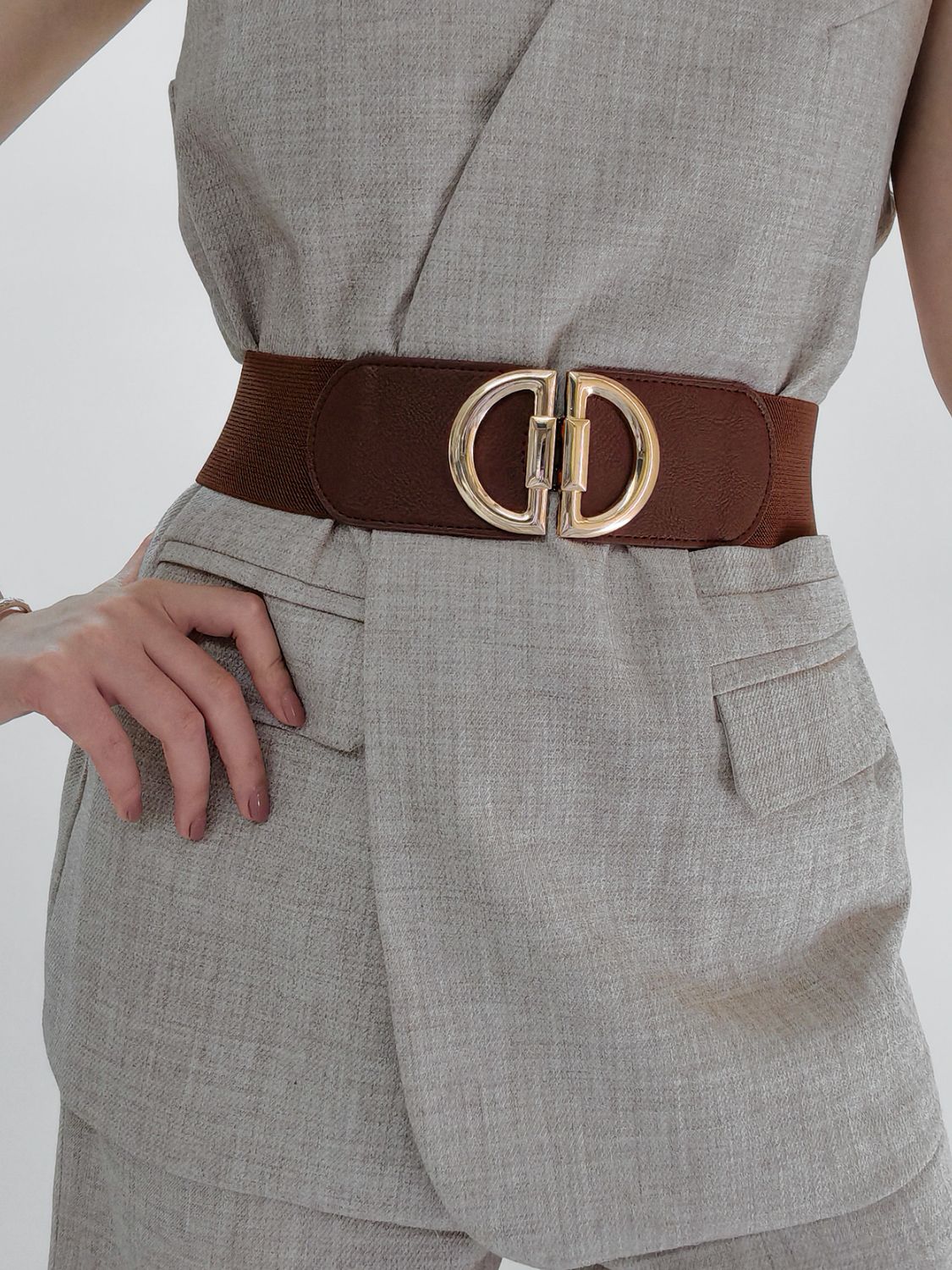 D Buckle Elastic Belt - ClozArt