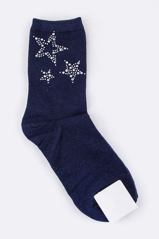 Crystal Star Fashion Socks