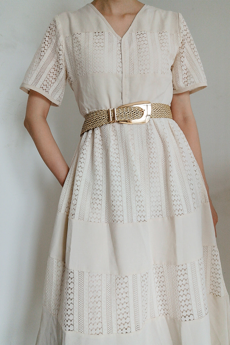 Irregular Buckle Braid Belt - ClozArt