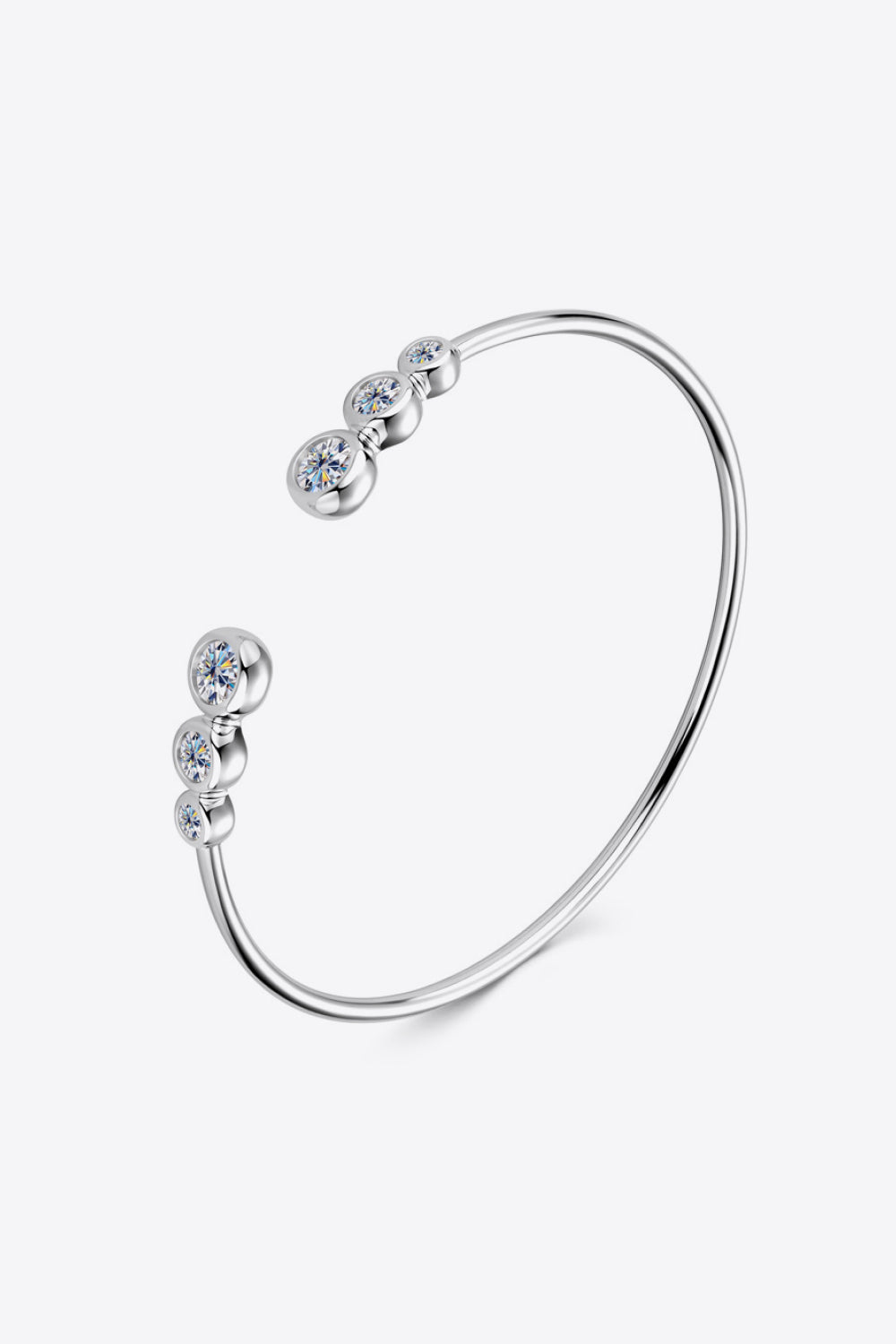 1.8 Carat Moissanite 925 Sterling Silver Bracelet - ClozArt