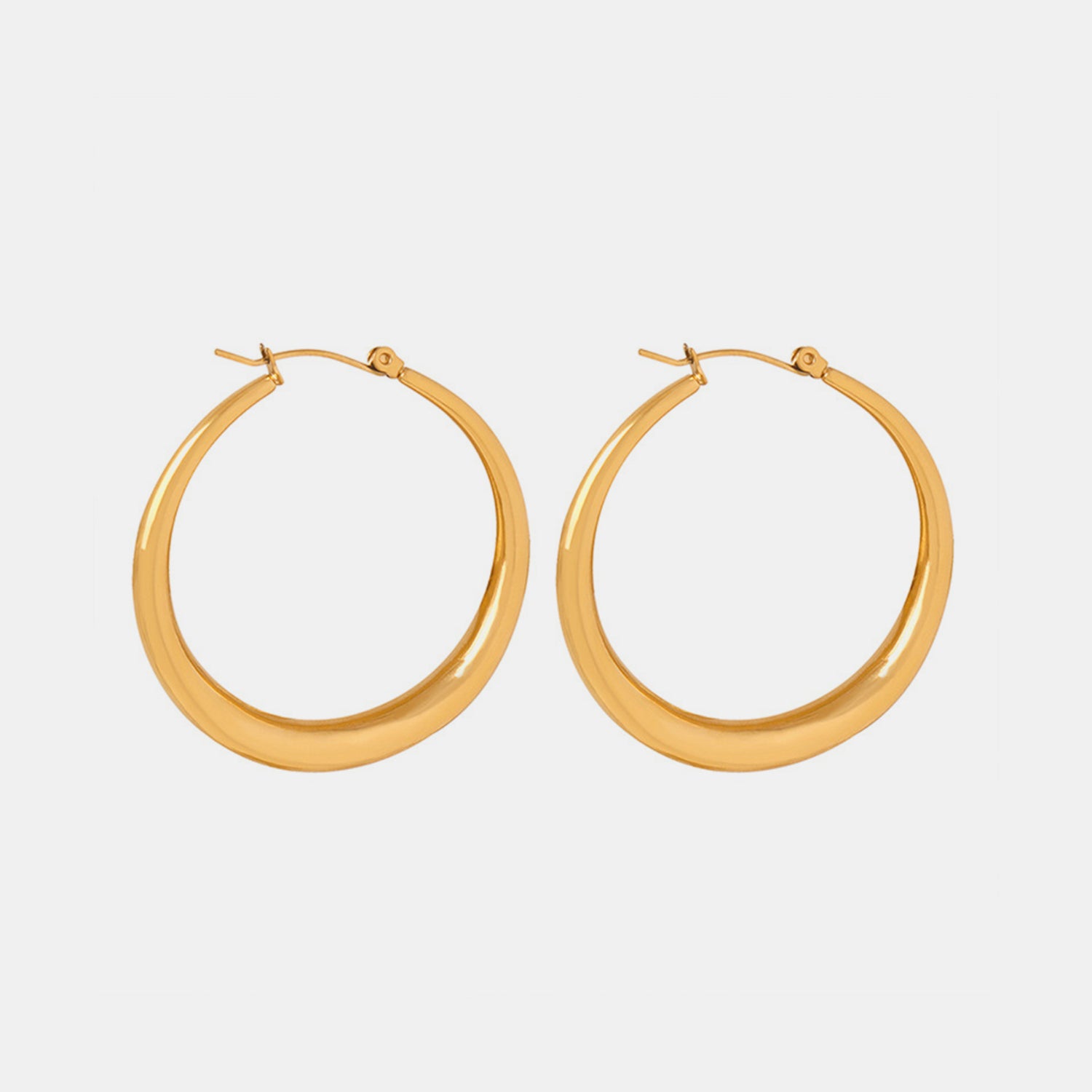 18K Gold-Plated Hoop Earrings - ClozArt