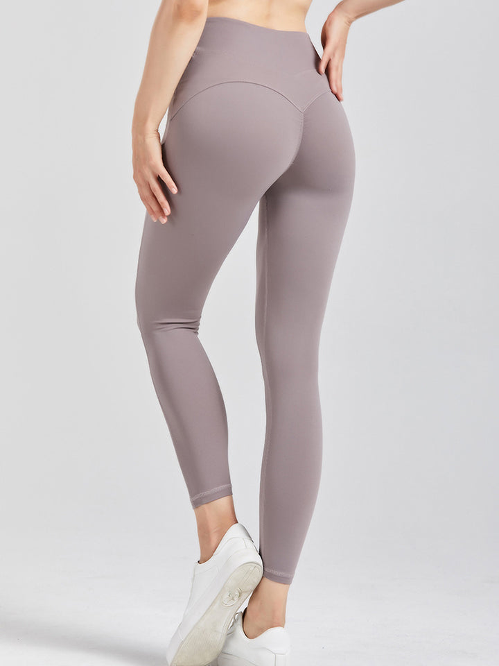 Wide Waistband Active Leggings - ClozArt