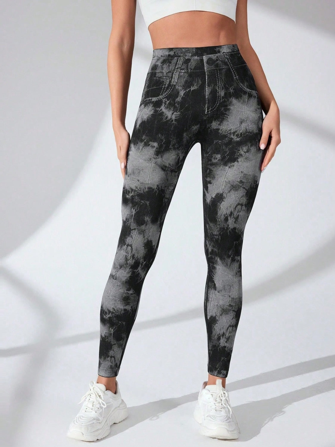 Tie-Dye High Waist Active Leggings - ClozArt