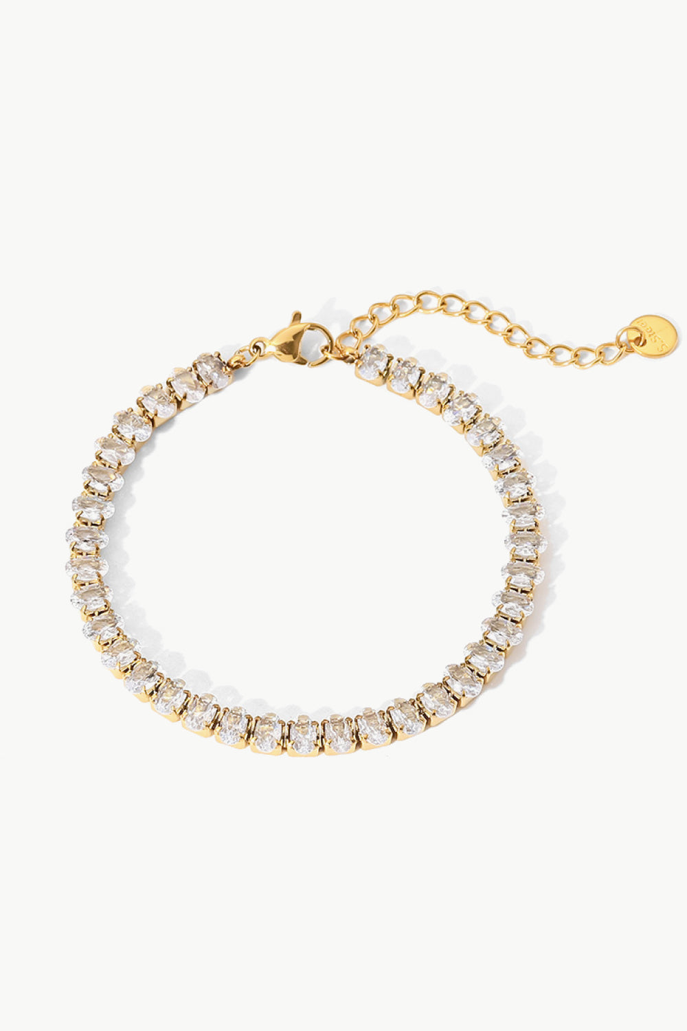 Inlaid Zircon 18K Gold Plated Bracelet - ClozArt