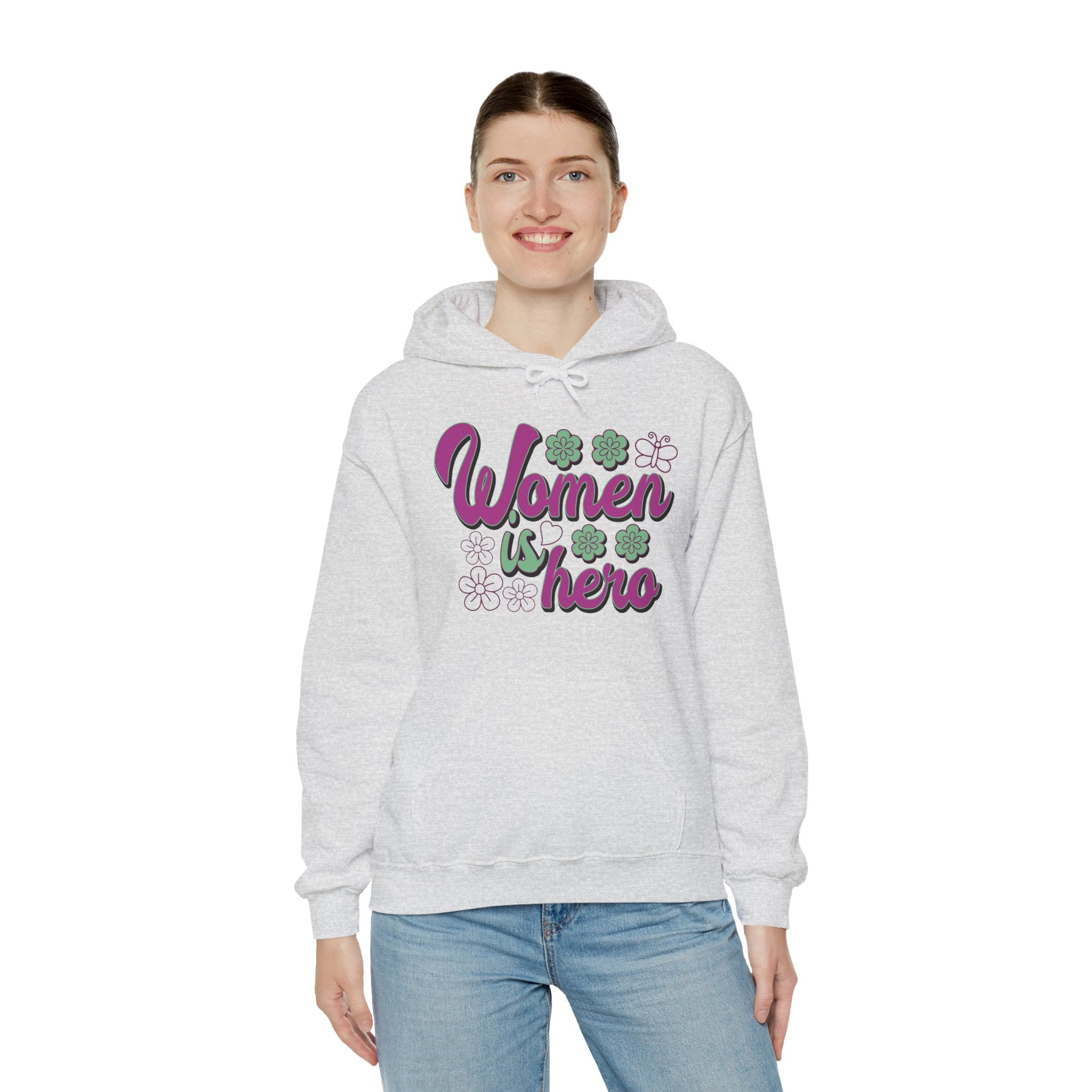 Heavy Blend™ Hooded Sweatshirt - Women is Hero