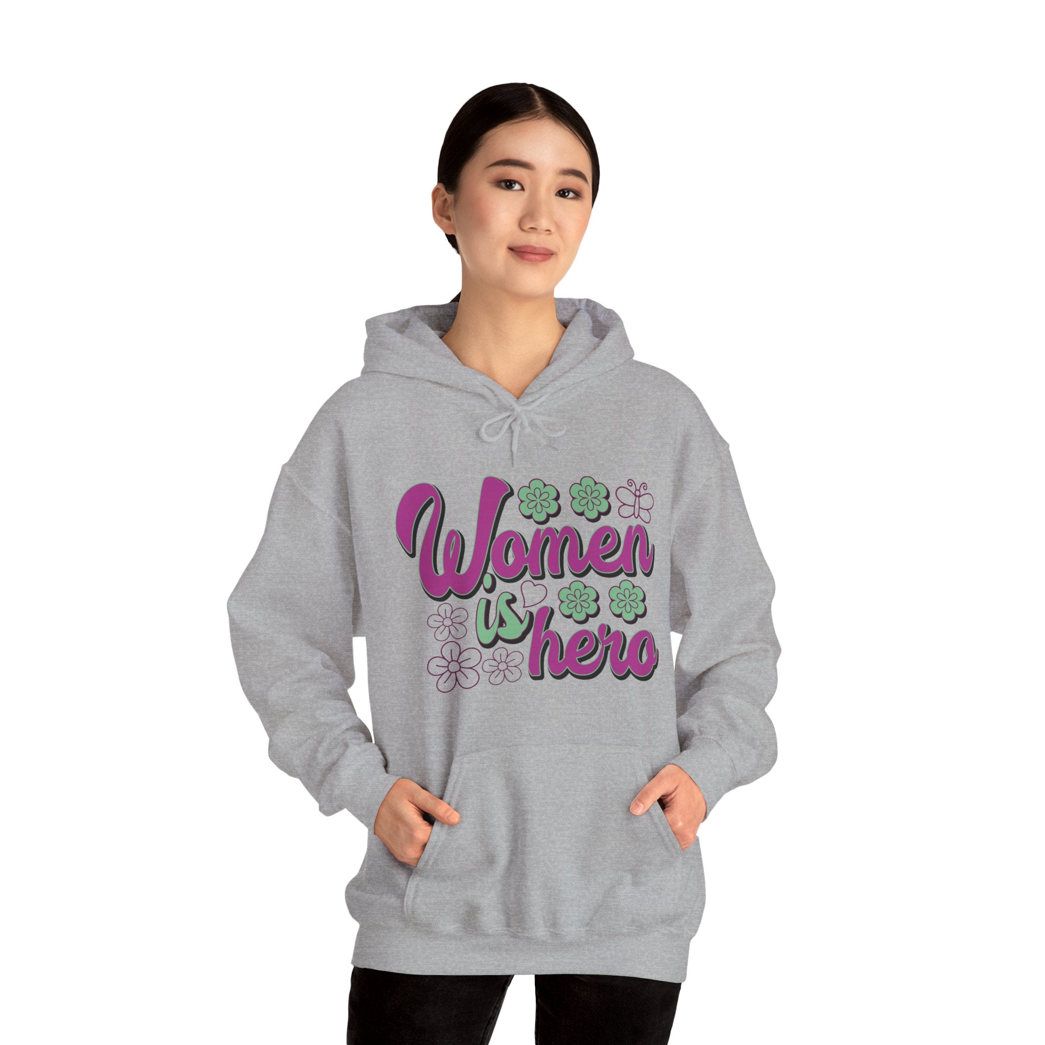 Heavy Blend™ Hooded Sweatshirt - Women is Hero