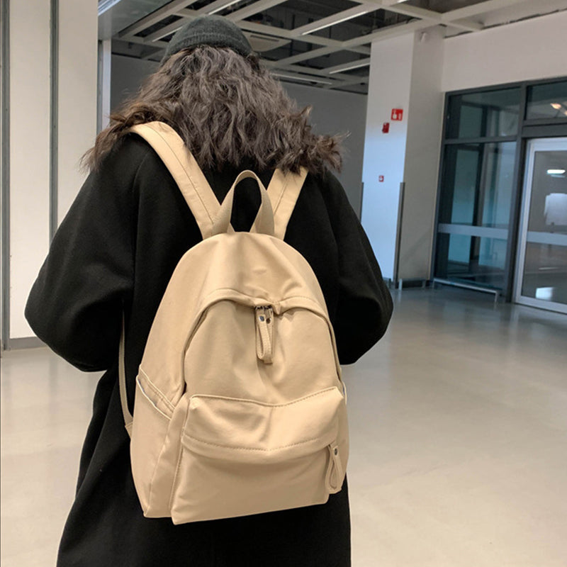 Zip Cotton Backpack Bag - ClozArt