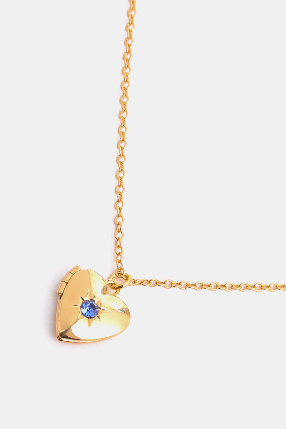 Zircon Heart Shape 14K Gold-Plated Pendant Necklace - ClozArt