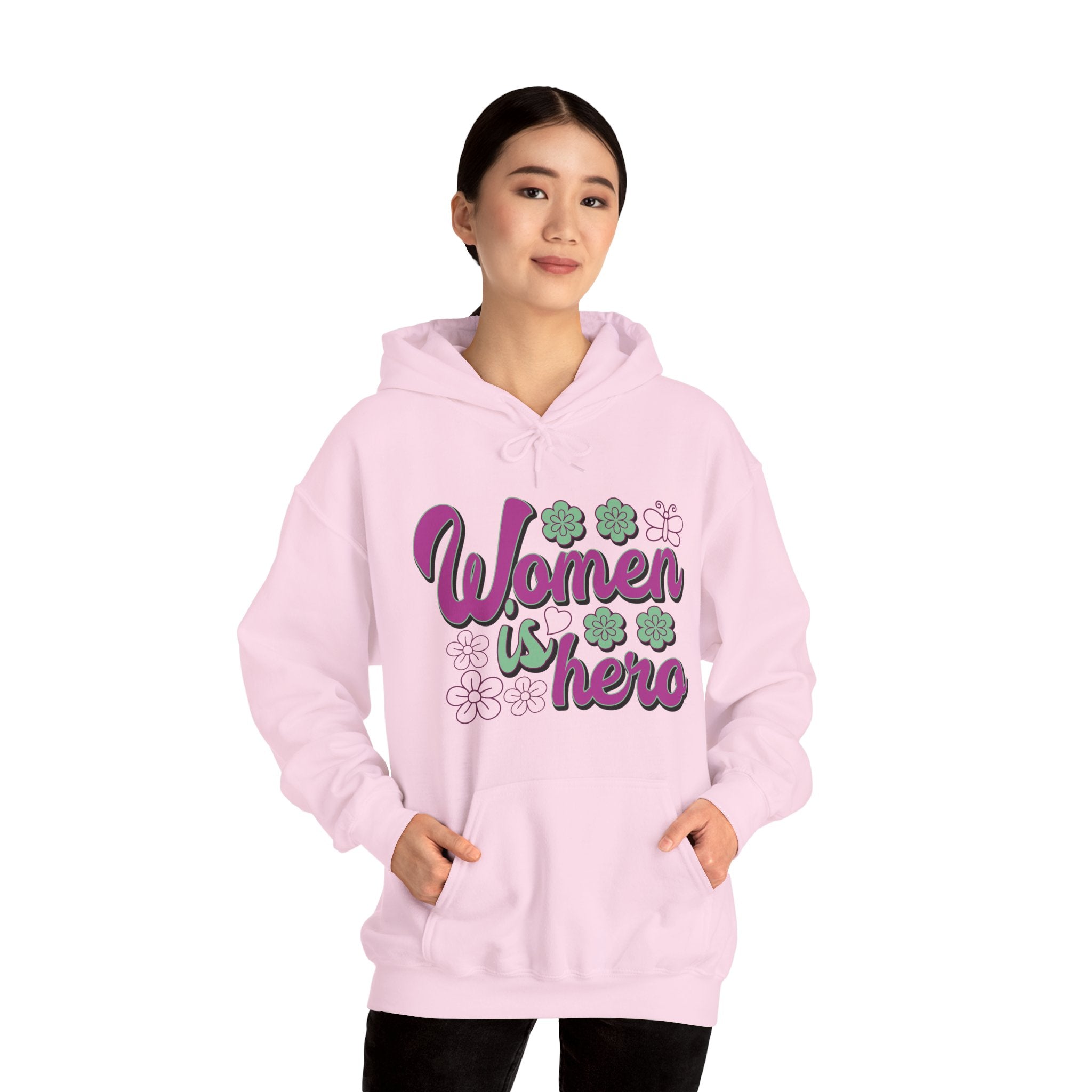 Heavy Blend™ Hooded Sweatshirt - Women is Hero