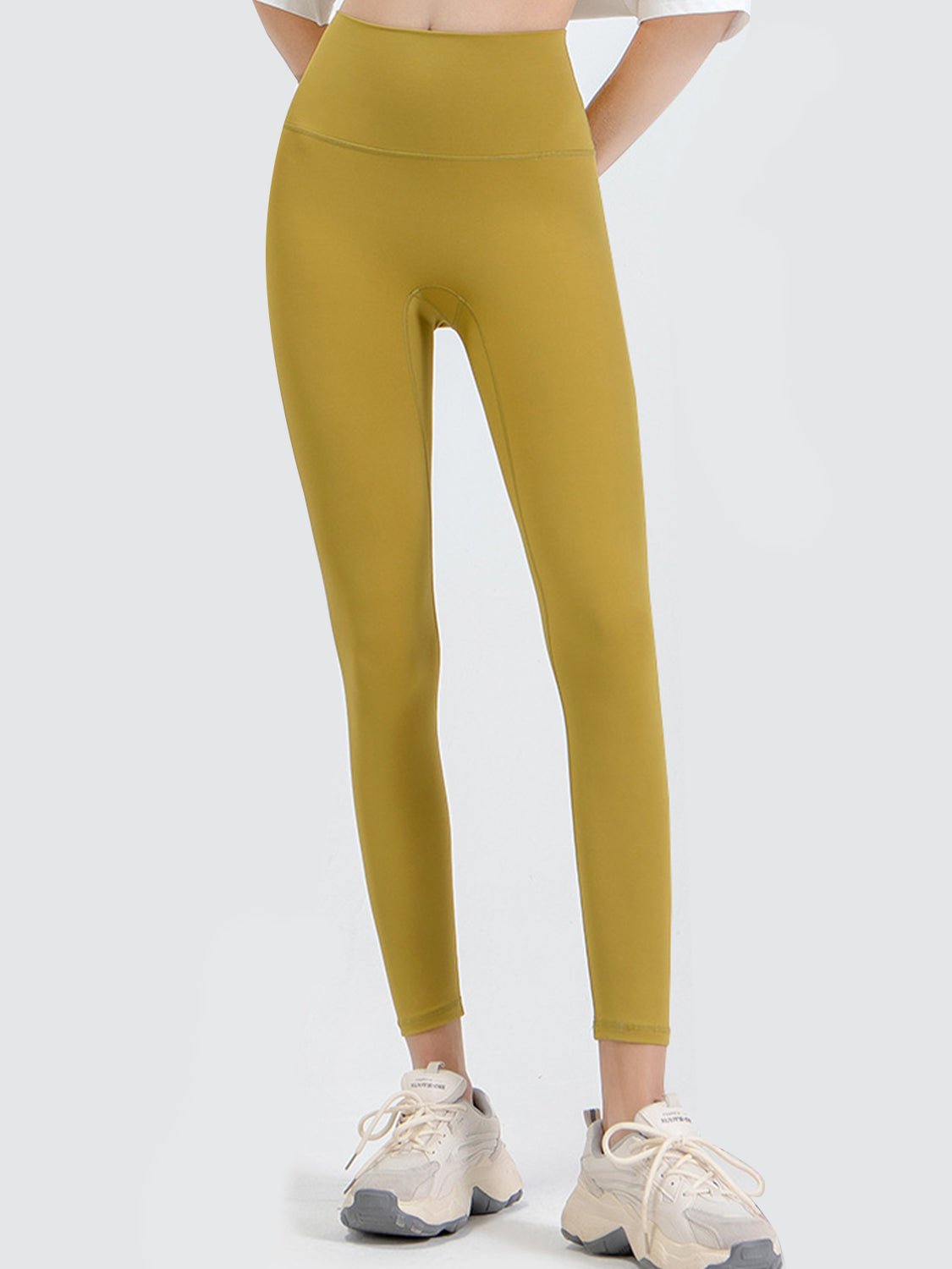 Wide Waistband Sports Leggings - ClozArt