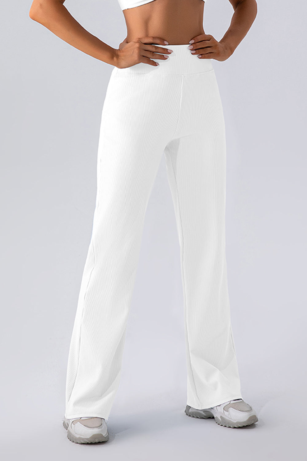 High Waist Straight Active Pants - ClozArt