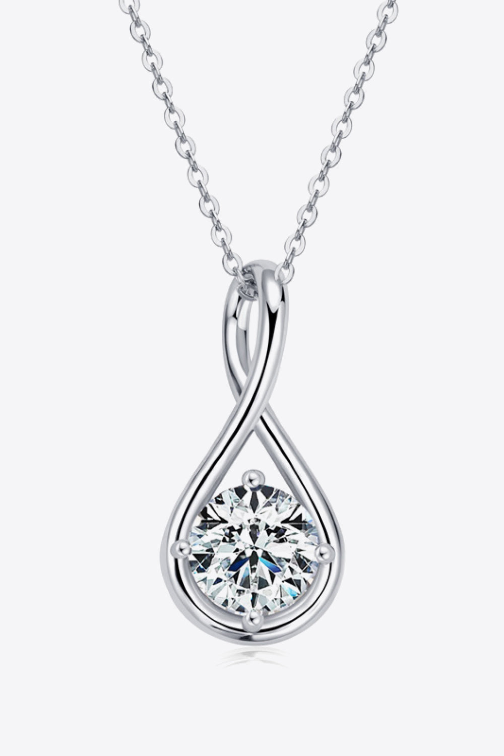 2 Carat Moissanite 925 Sterling Silver Necklace - ClozArt