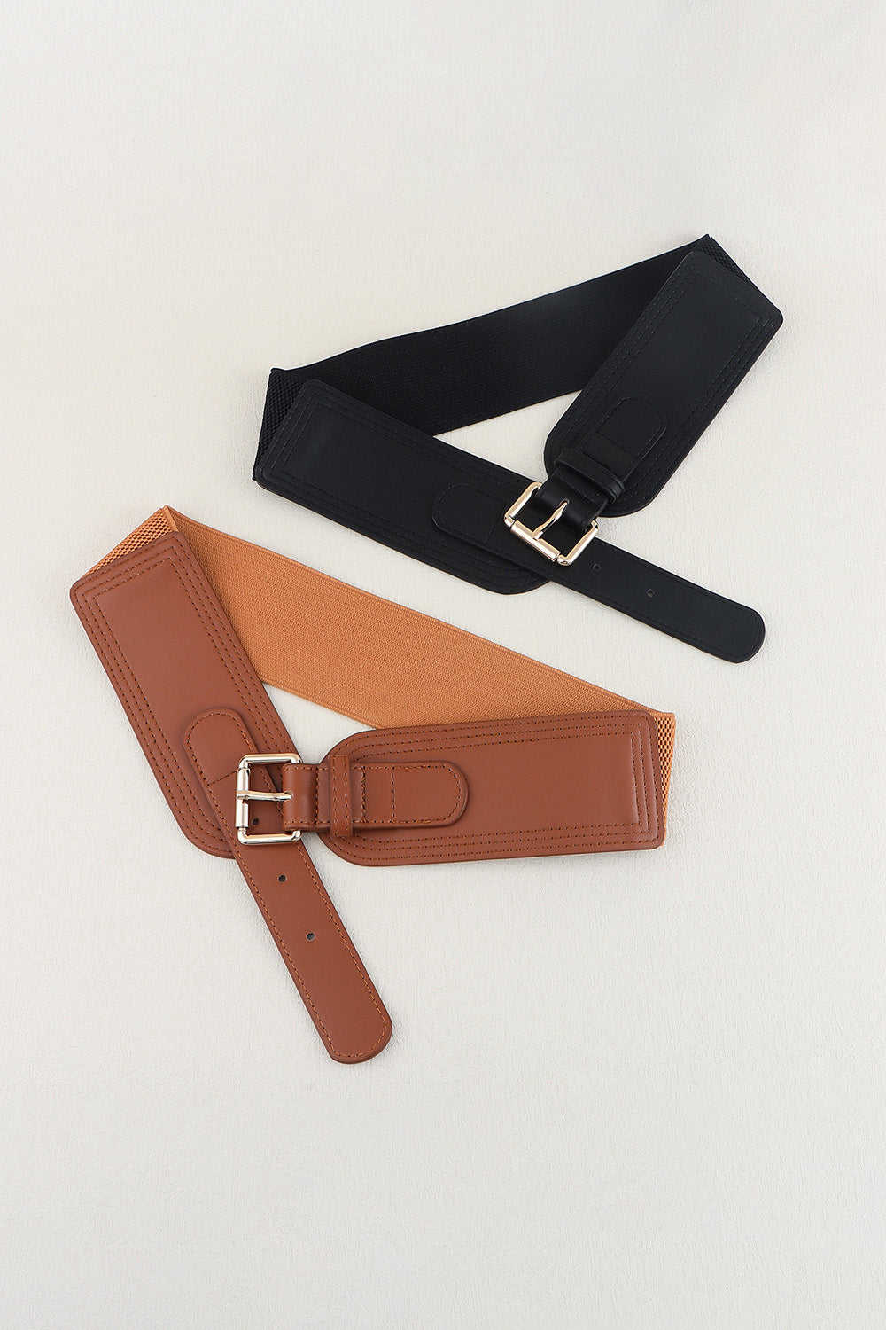 Elastic Wide PU Belt - ClozArt