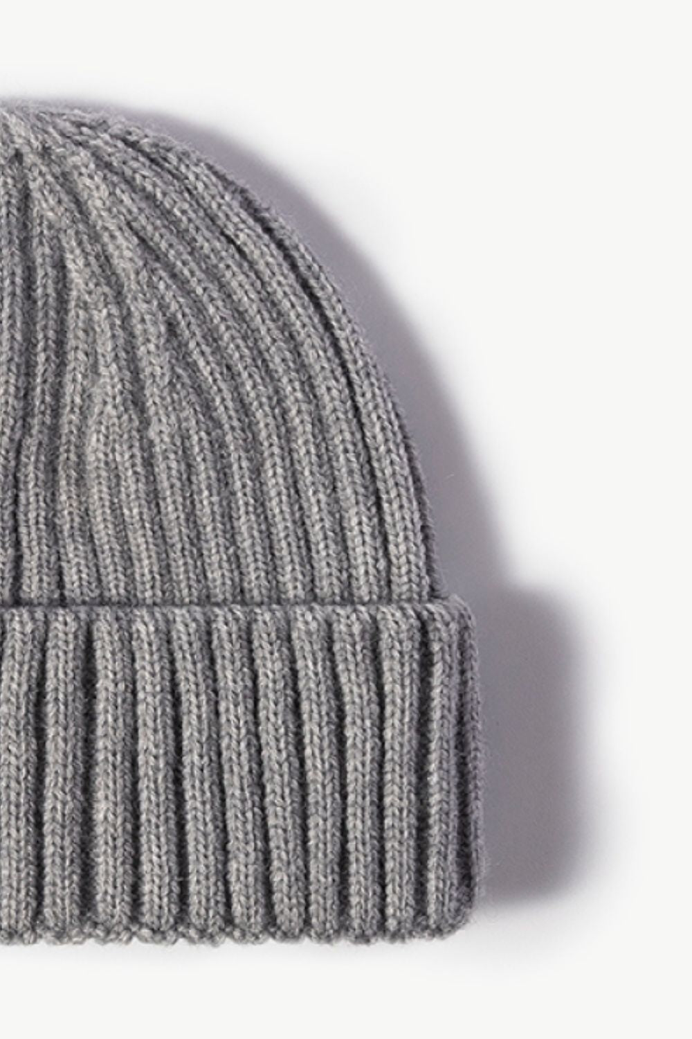 Rib-Knit Cuff Beanie - ClozArt