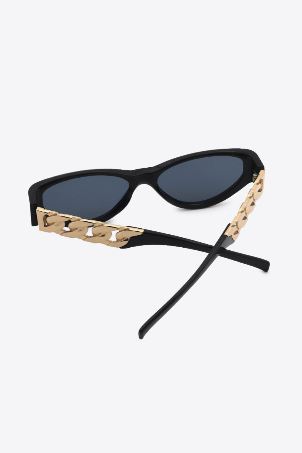 Chain Detail Temple Cat Eye Sunglasses - ClozArt