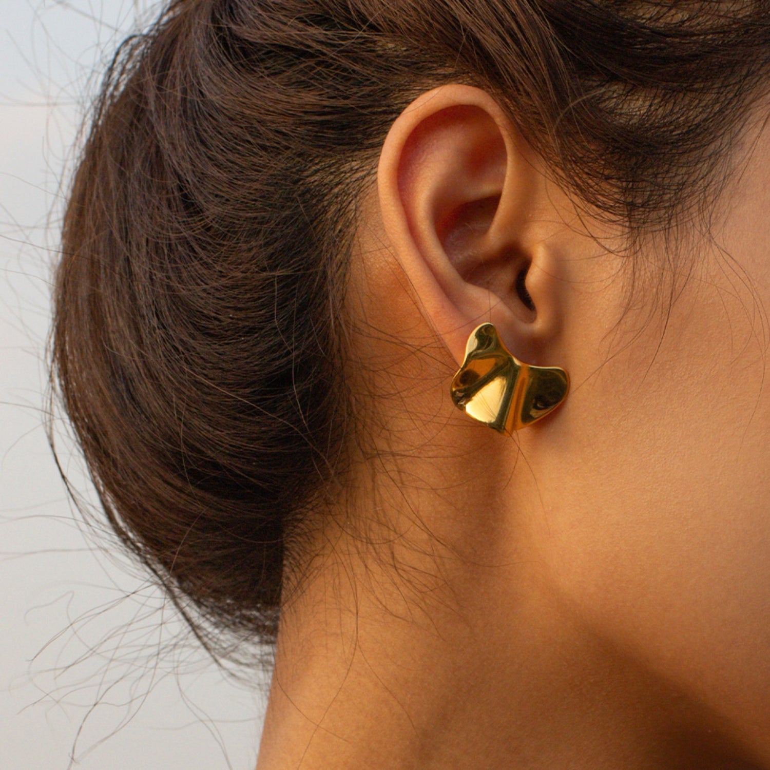 Irregular 18K Gold-Plated Earrings - ClozArt