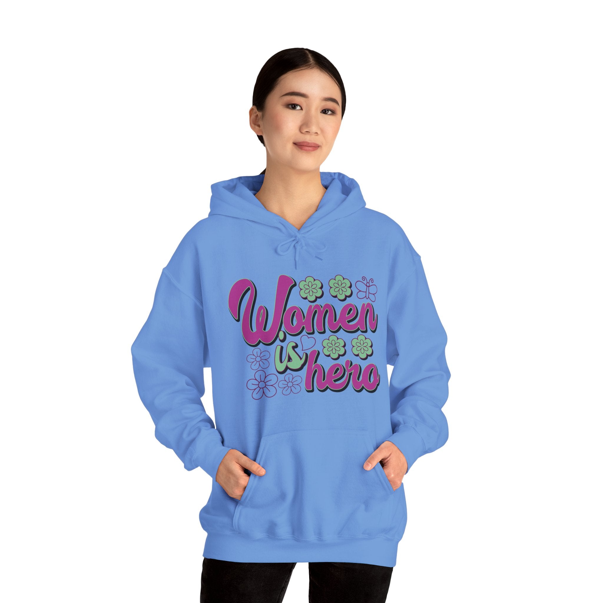 Heavy Blend™ Hooded Sweatshirt - Women is Hero