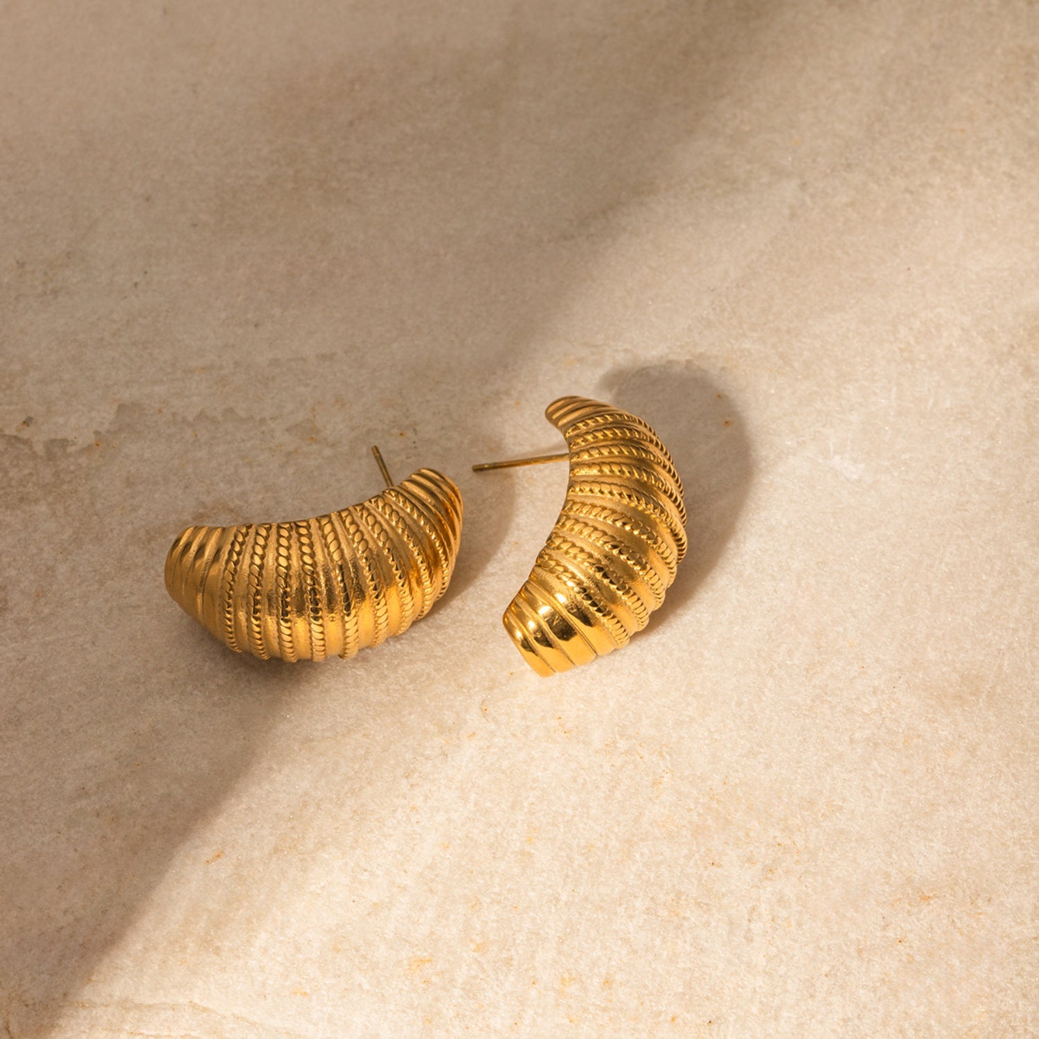 18K Gold-Plated Stainless Steel Earrings - ClozArt