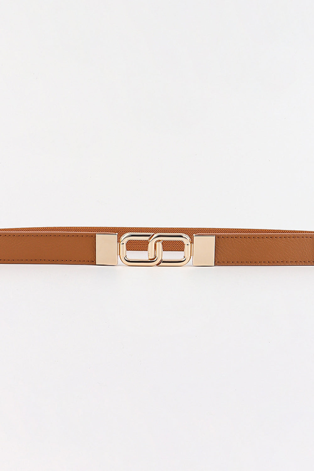 Geometric Double Buckle Elastic Belt - ClozArt