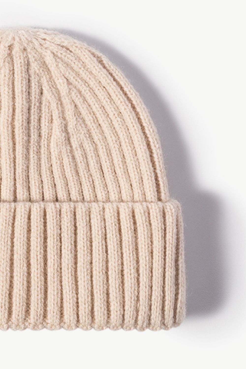 Rib-Knit Cuff Beanie - ClozArt