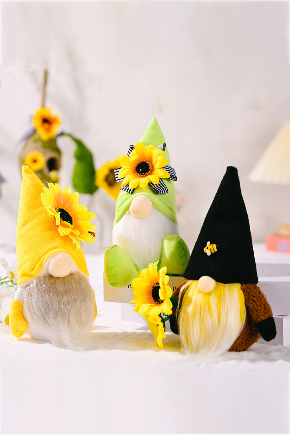 Random 3-Pack Sunflower Faceless Gnomes