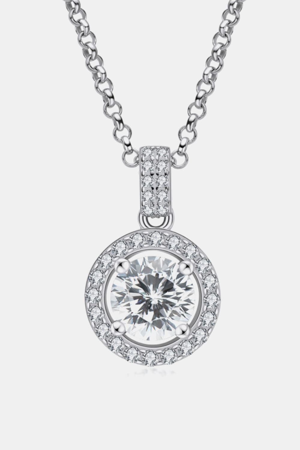 Zircon Pendant 925 Sterling Silver Necklace - ClozArt