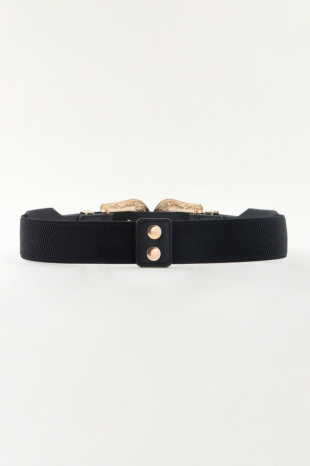 Symmetrical Zinc Alloy Buckle PU Leather Belt - ClozArt