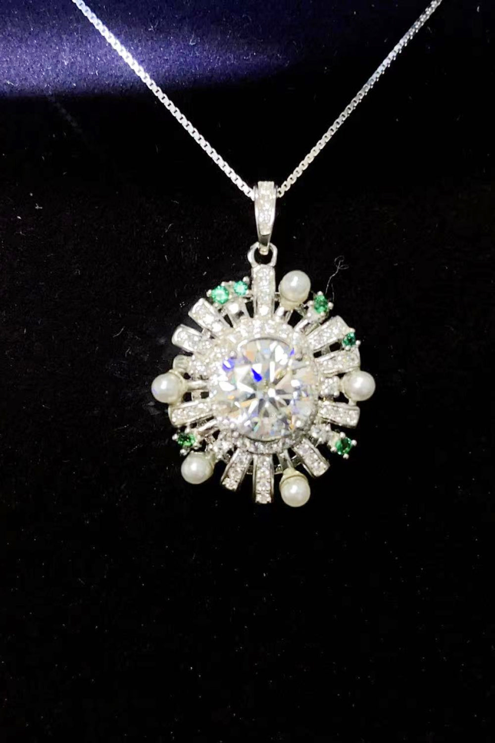 2 Carat Moissanite 925 Sterling Silver Necklace - ClozArt