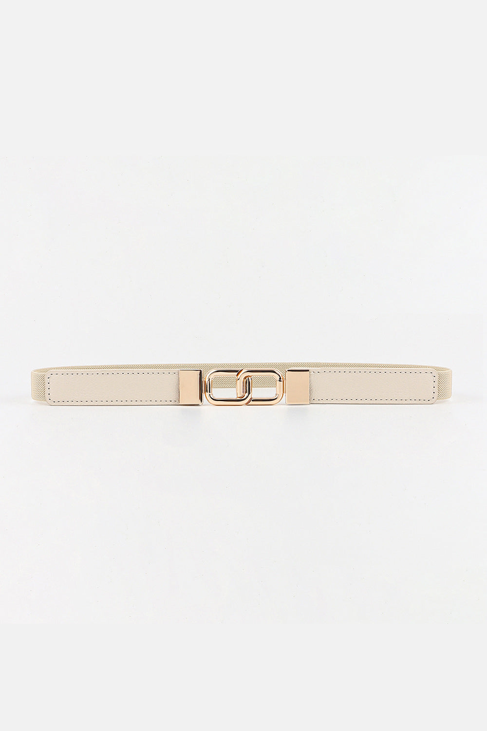 Geometric Double Buckle Elastic Belt - ClozArt