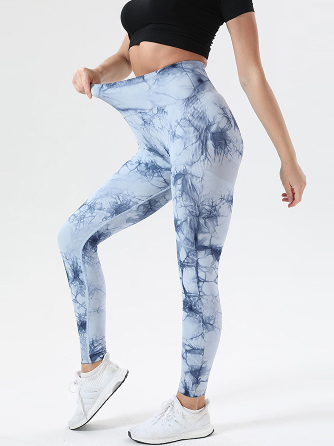 Tie-Dye High Waist Active Leggings - ClozArt