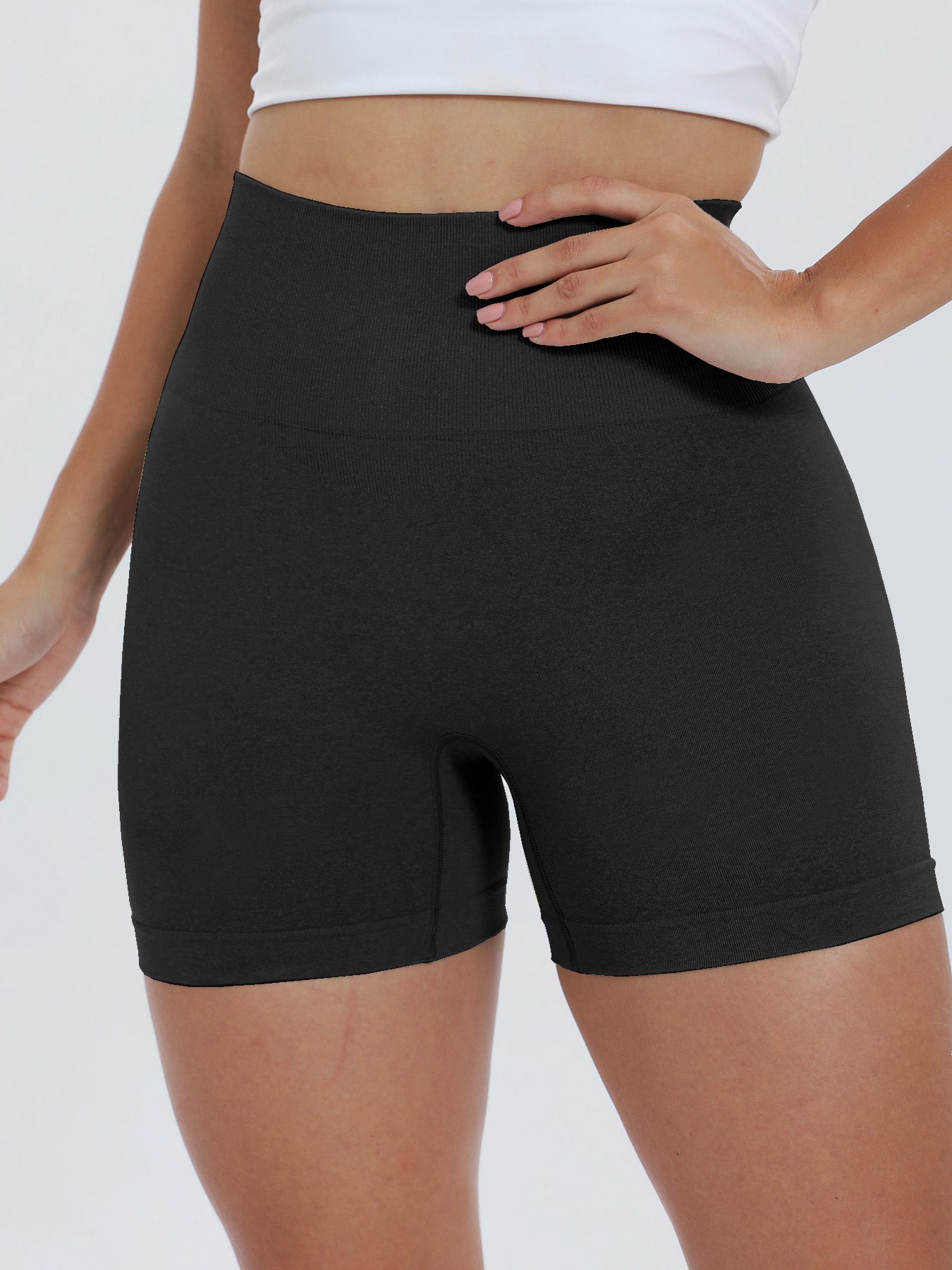 High Waist Active Shorts - ClozArt