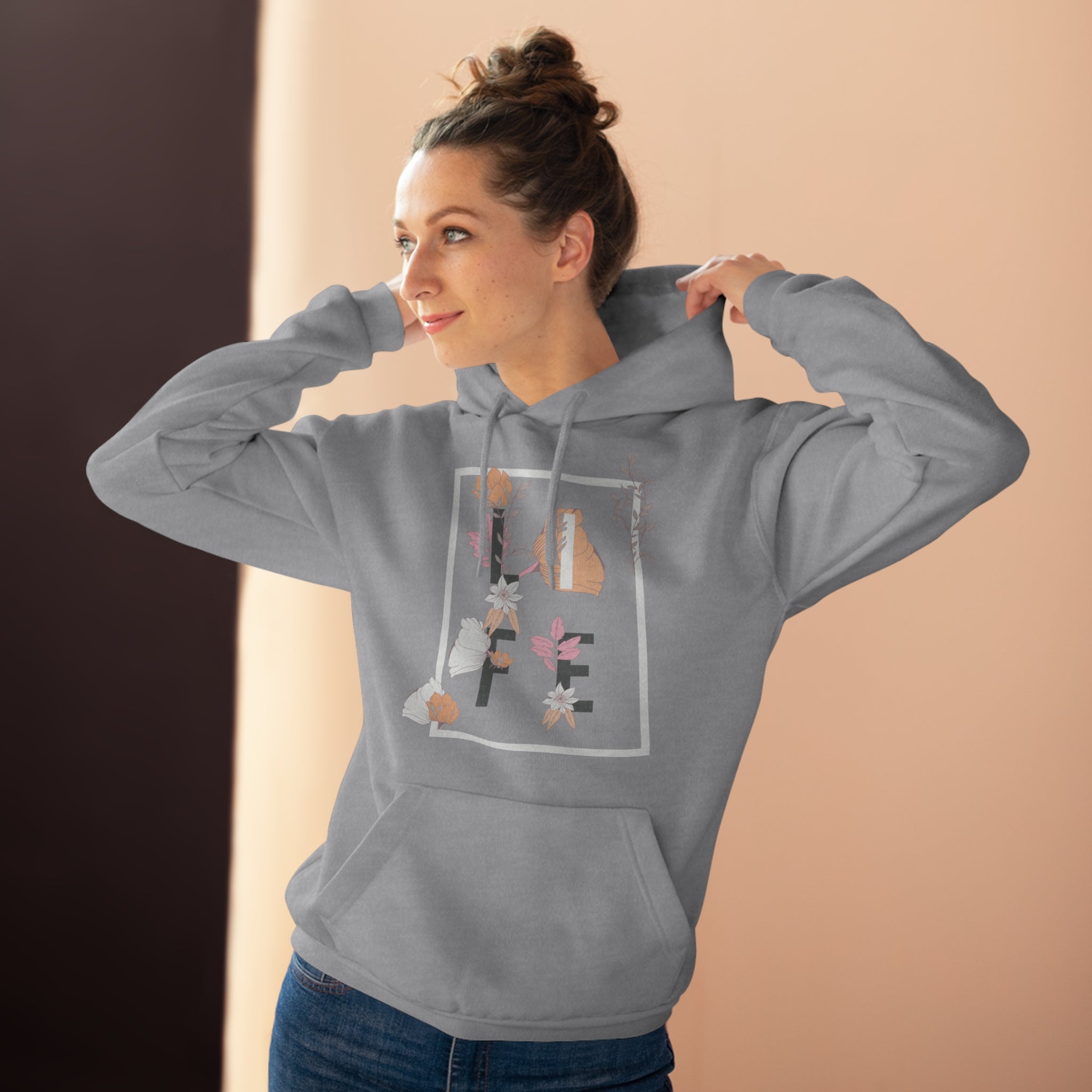 Woman Pullover Hoodie - Life