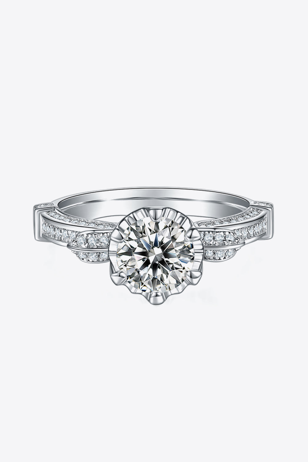 Adored 1 Carat Moissanite 925 Sterling Silver Ring - ClozArt