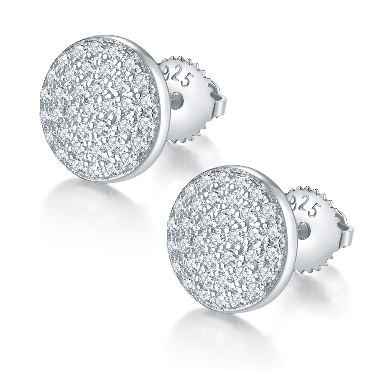 Moissanite 925 Sterling Silver Earrings - ClozArt