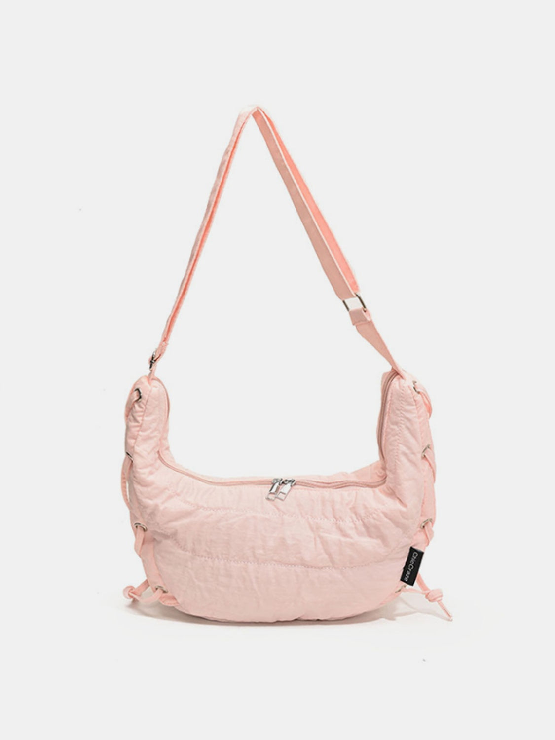 Lace-Up Polyester Crossbody Bag - ClozArt