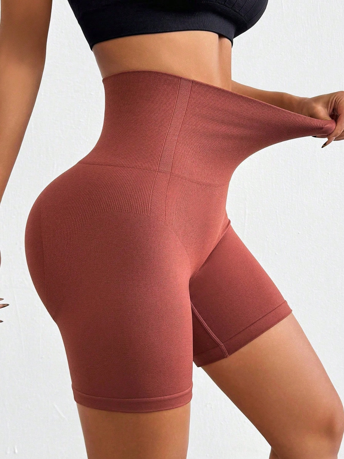 Seamless High Waist Active Shorts - ClozArt