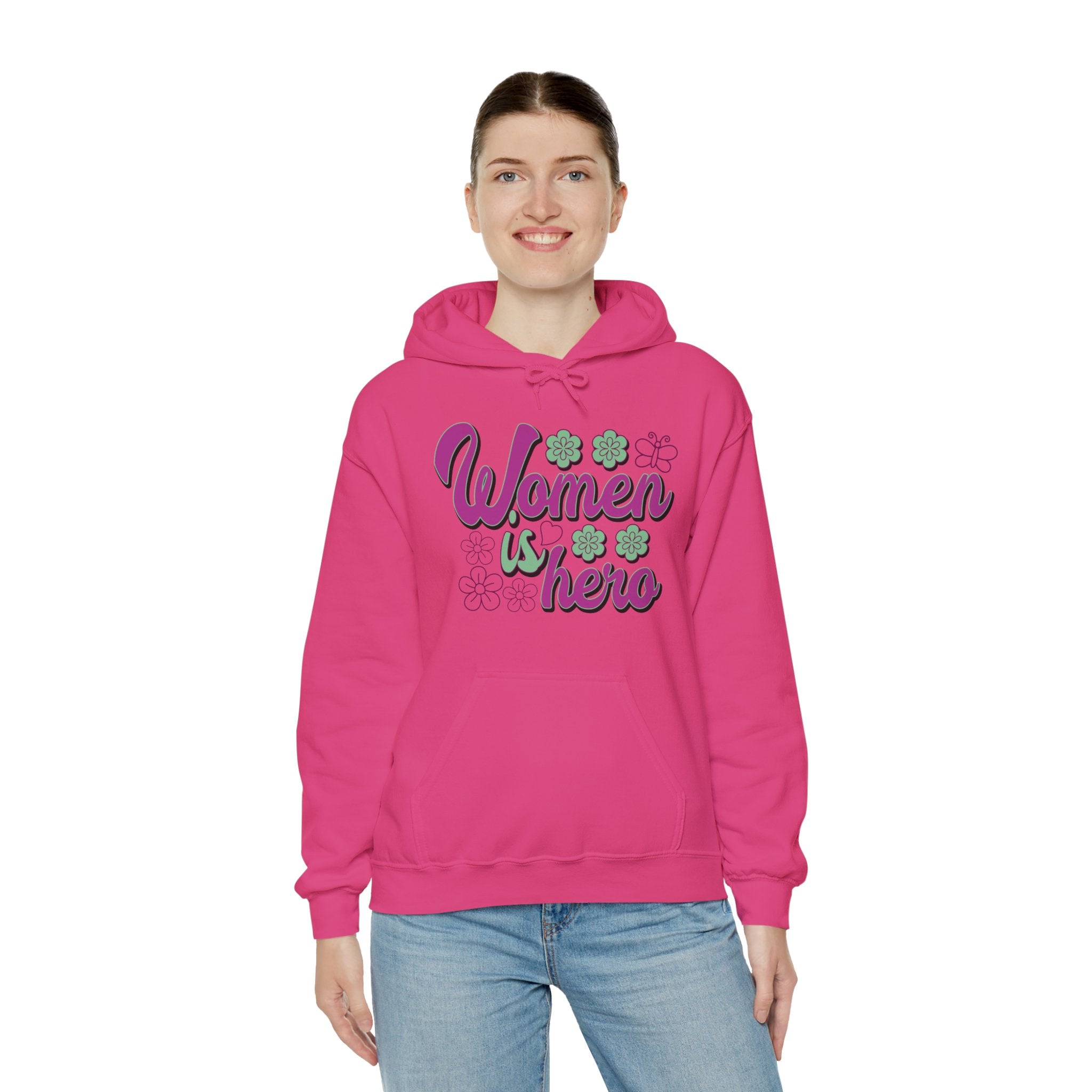 Heavy Blend™ Hooded Sweatshirt - Women is Hero