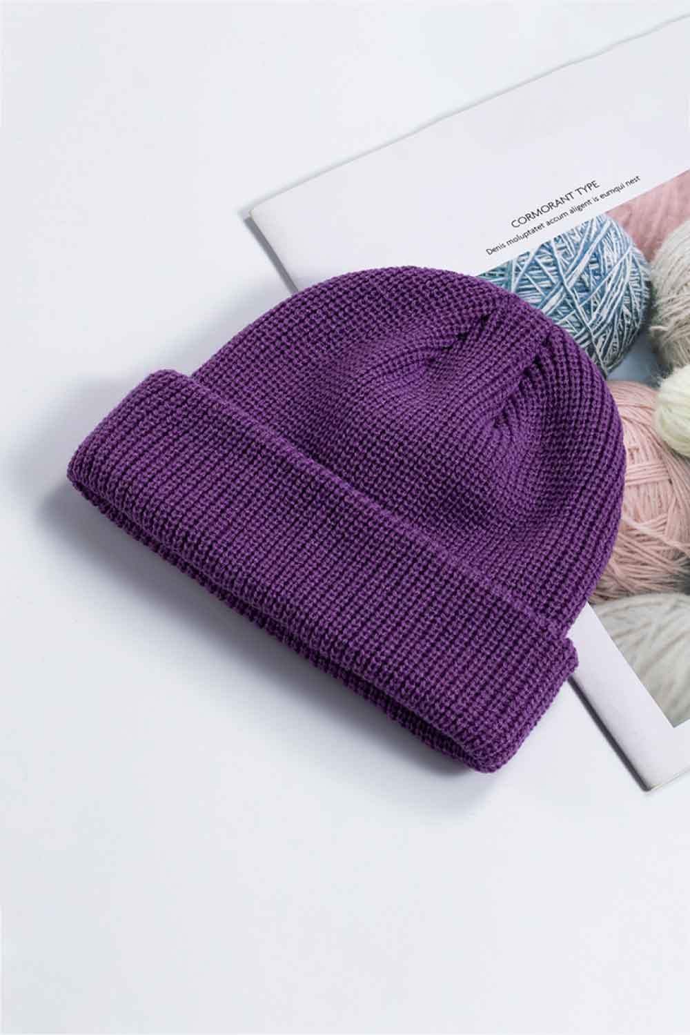 Cozy Rib-Knit Cuff Beanie - ClozArt