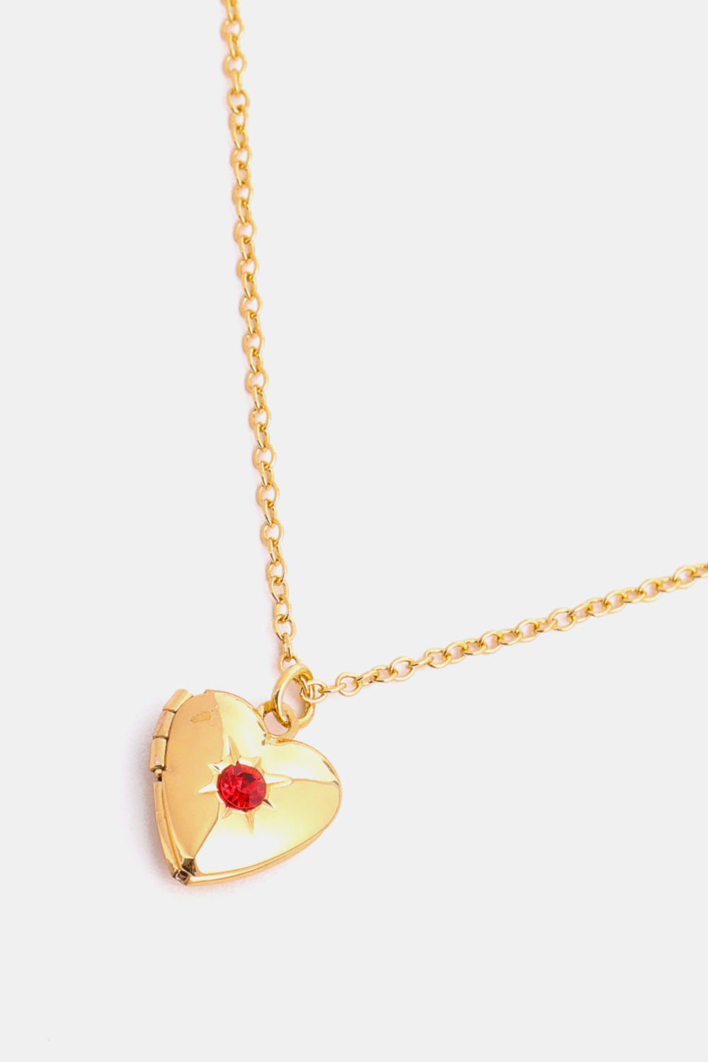 Zircon Heart Shape 14K Gold-Plated Pendant Necklace - ClozArt