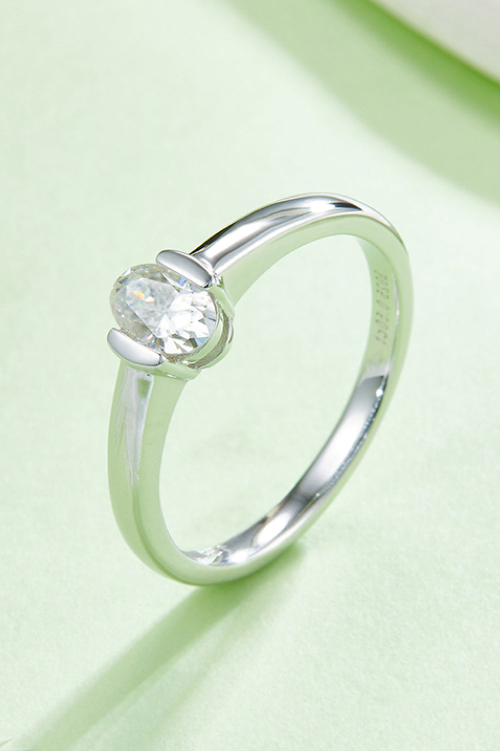 Moissanite 925 Sterling Silver Solitaire Ring - ClozArt