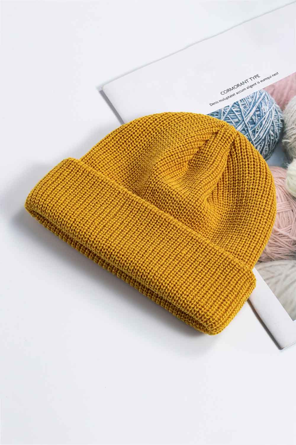 Cozy Rib-Knit Cuff Beanie - ClozArt