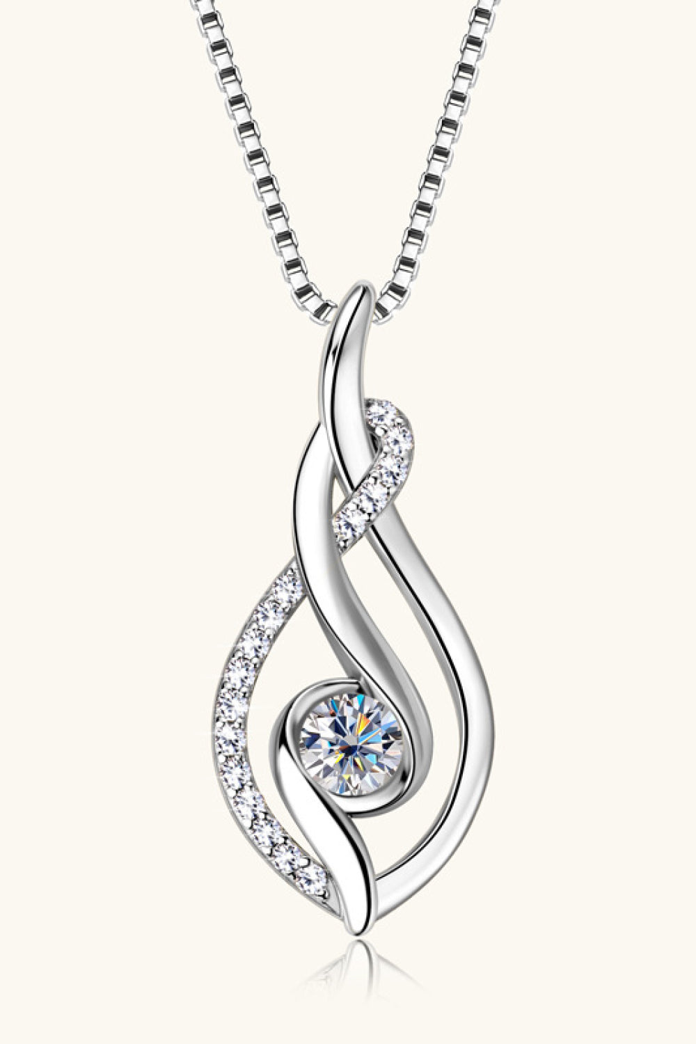 Moissanite 925 Sterling Silver Necklace - ClozArt