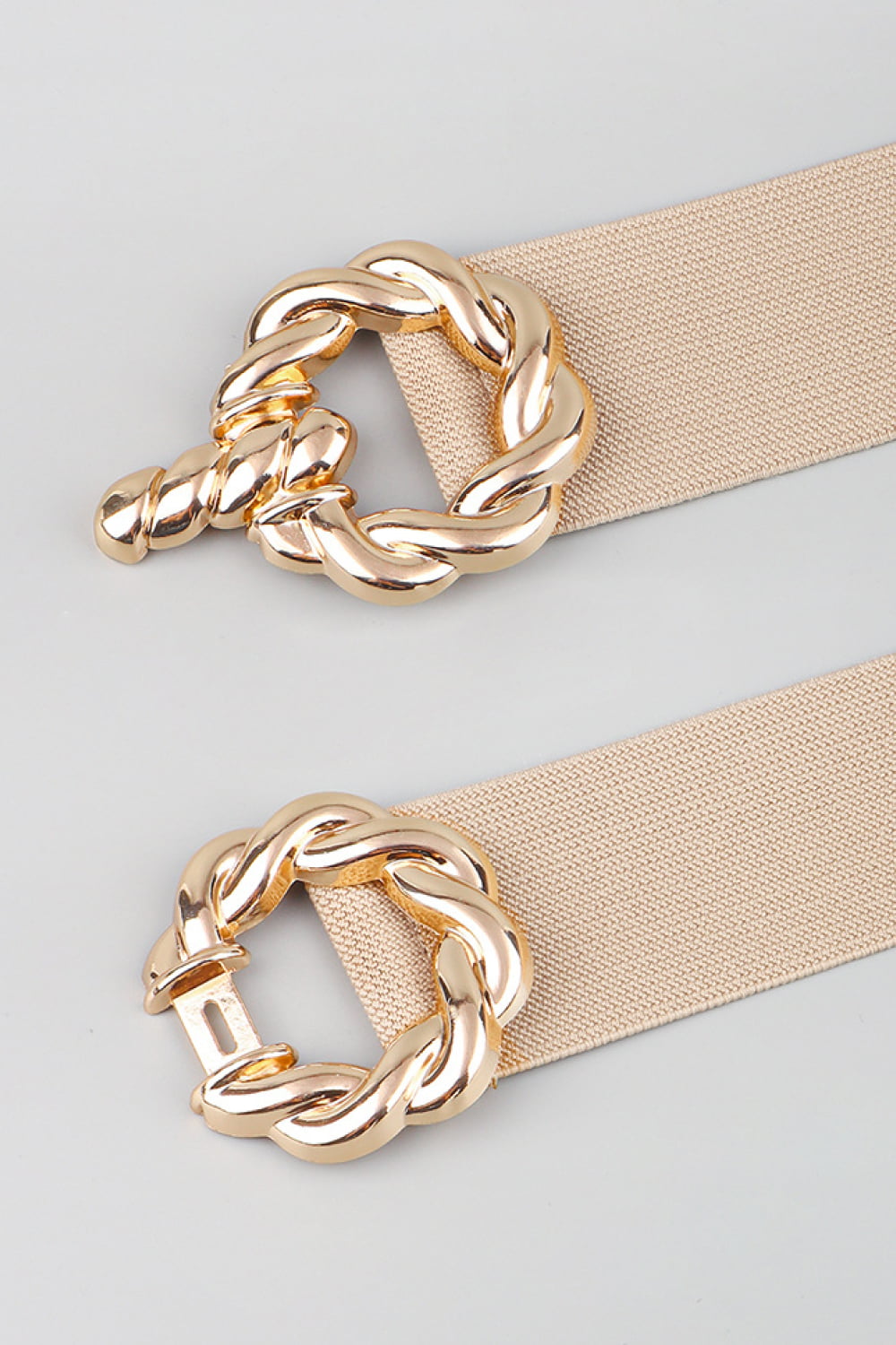 Zinc Alloy Buckle Elastic Belt - ClozArt