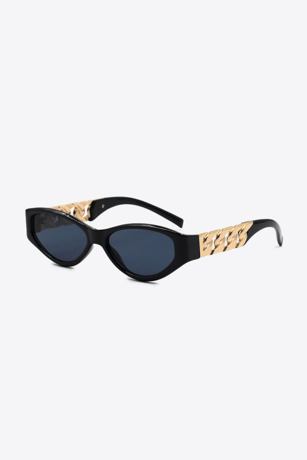 Chain Detail Temple Cat Eye Sunglasses - ClozArt