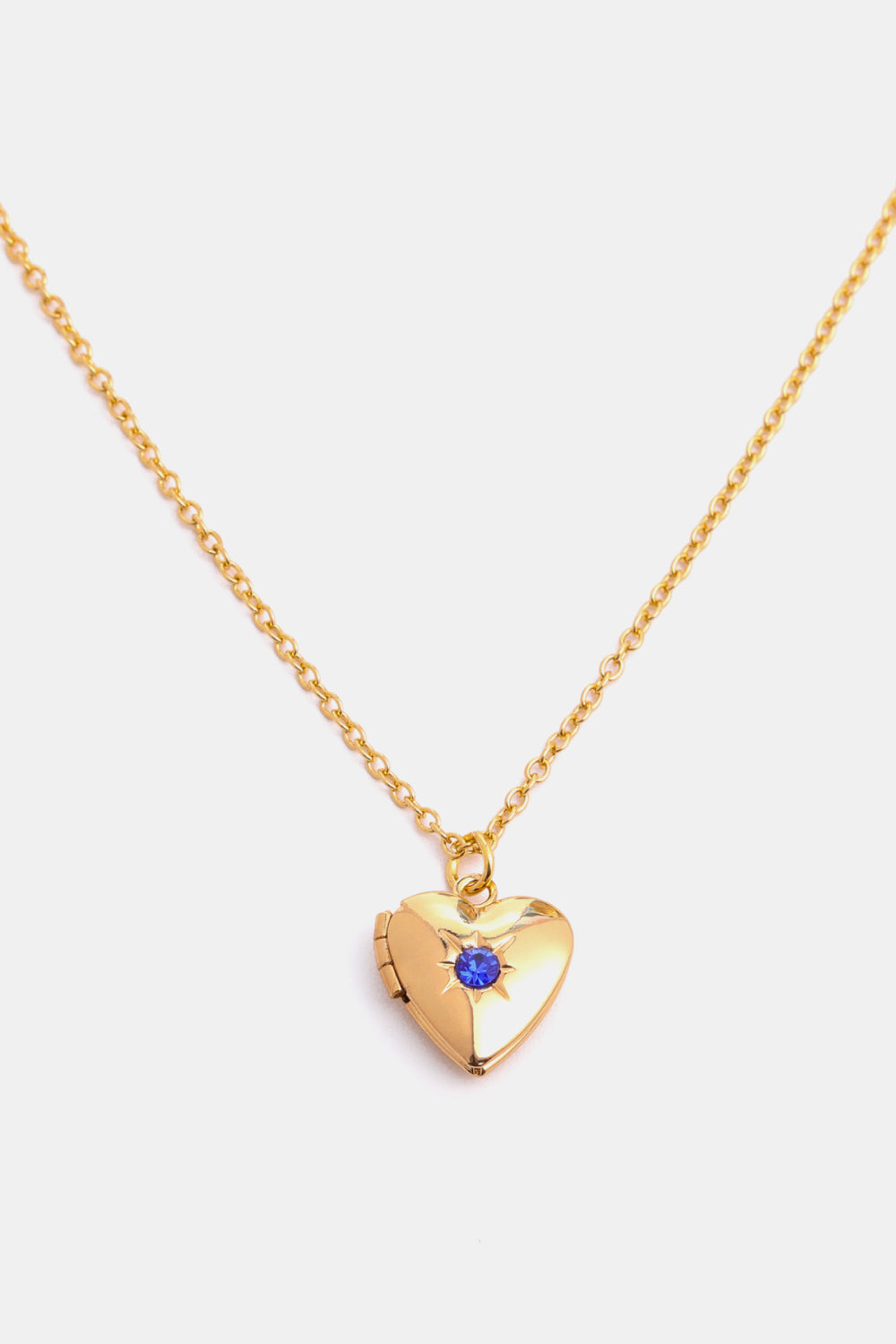 Zircon Heart Shape 14K Gold-Plated Pendant Necklace - ClozArt