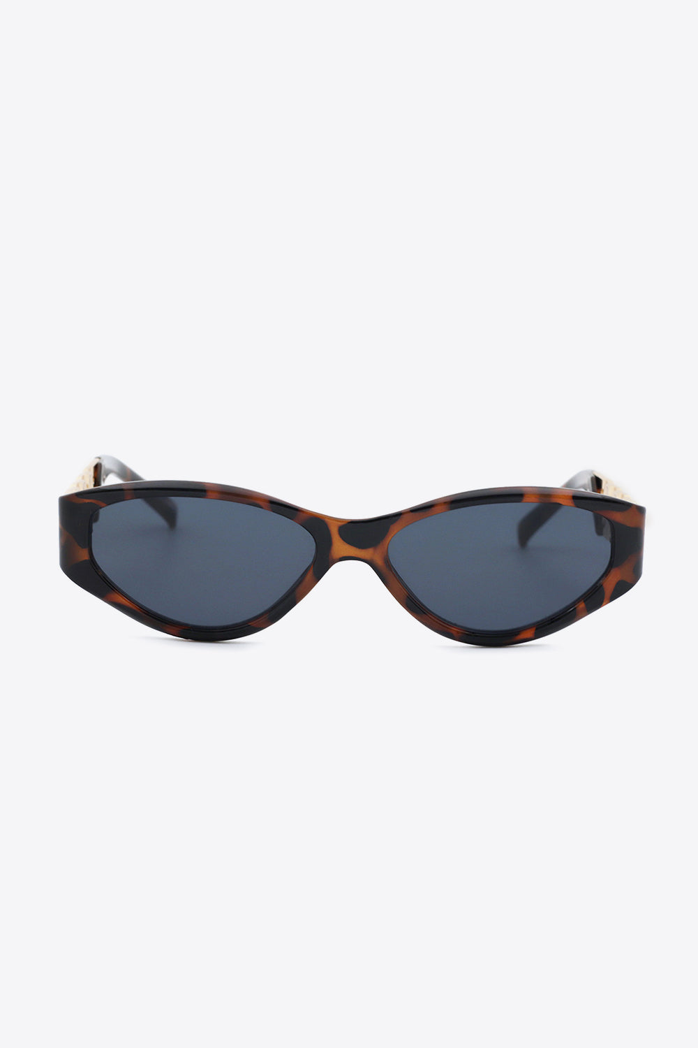 Chain Detail Temple Cat Eye Sunglasses - ClozArt