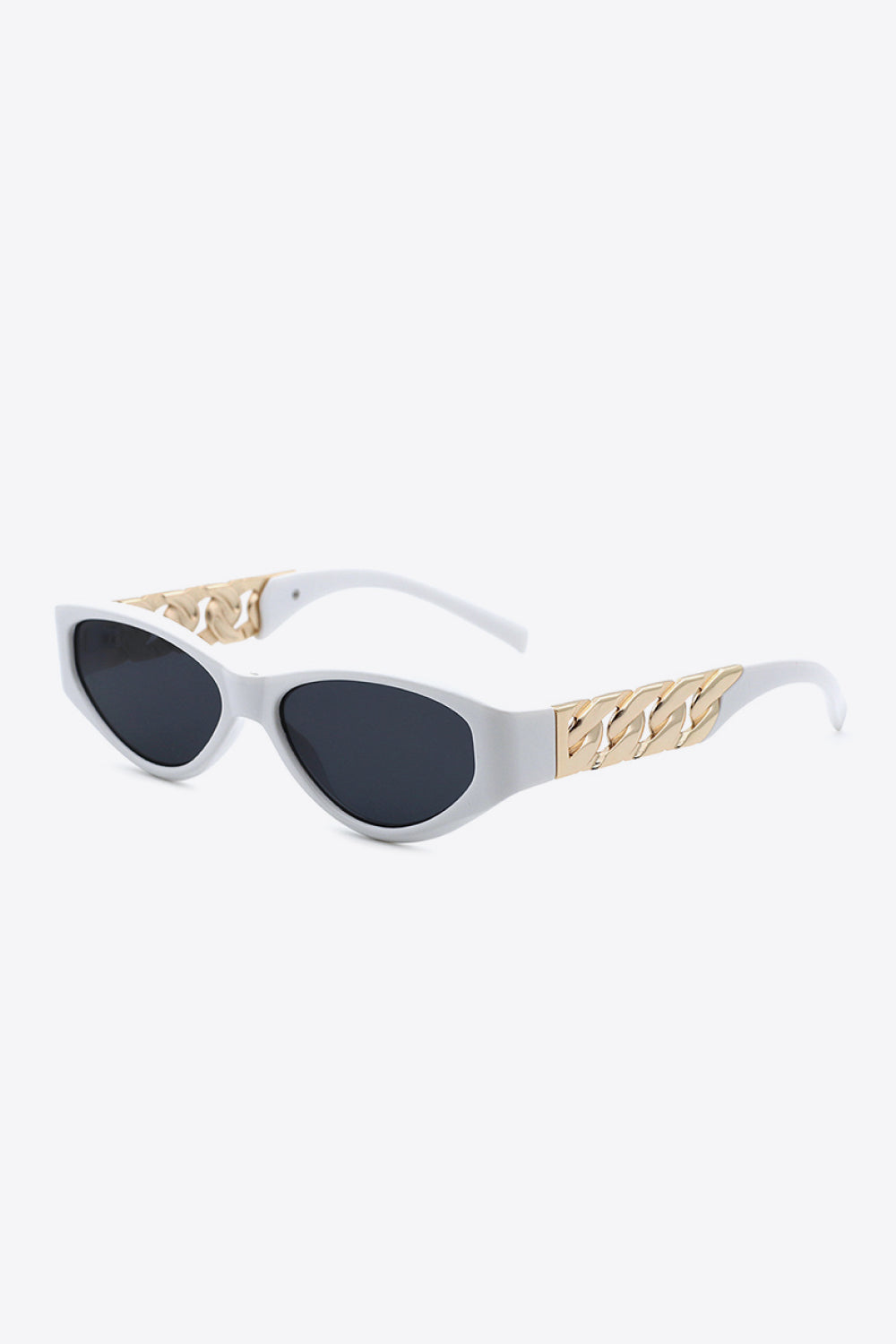 Chain Detail Temple Cat Eye Sunglasses - ClozArt