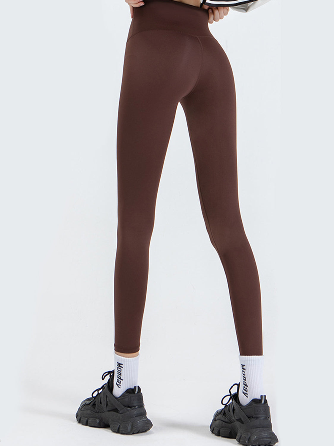 Wide Waistband Sports Leggings - ClozArt