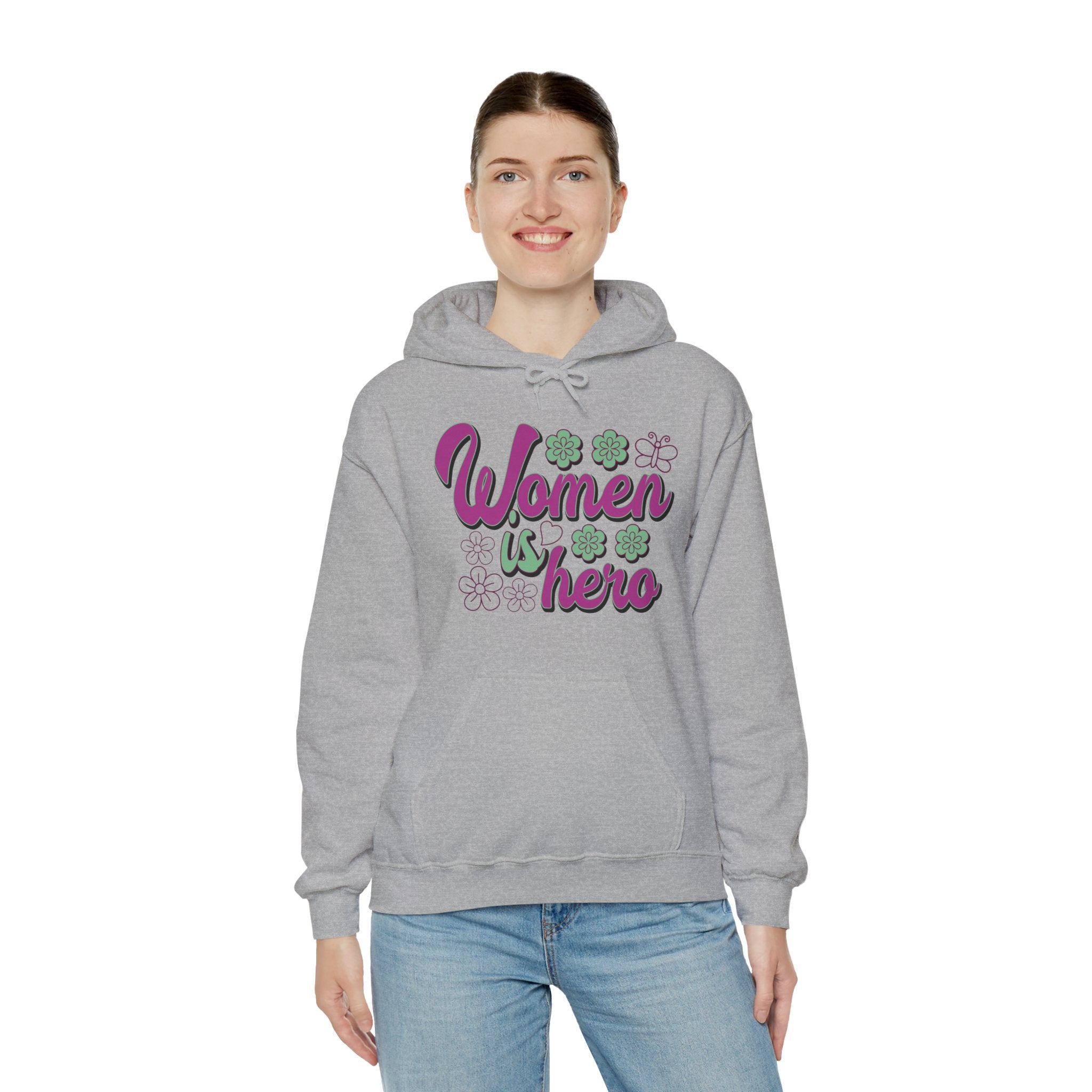 Heavy Blend™ Hooded Sweatshirt - Women is Hero